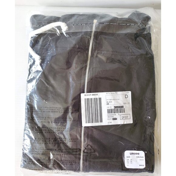 CAPSULE LEISURE BLACK ZIP THROUGH HOODIE SIZE 24 NWT - Picture 3 of 11